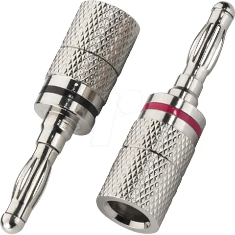 MON BP-104 - Monacor LS banana plug pair, 4 mm – image 1
