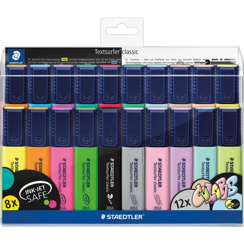 STAEDTLER Textsurfer classic tekstmarker - set 20 st – afbeelding 1
