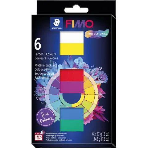 STAEDTLER 8043C6 - Modelling compound, oven-hardening, 6 colours – image 1
