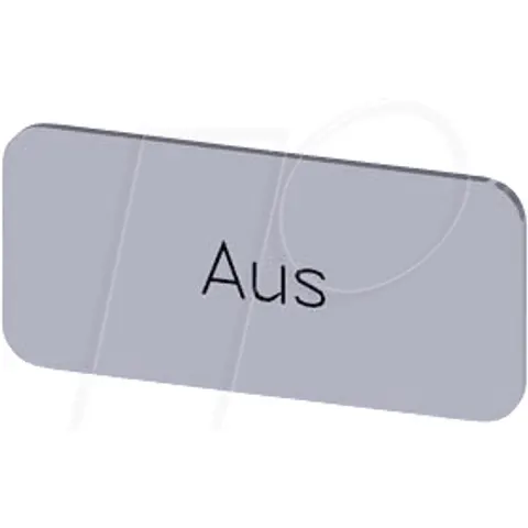 SIEMENS BZS SI AUS - Label plate, silver, OFF – image 1