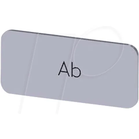 SIEMENS BZS SI AB - Label plate, silver, DOWN – image 1