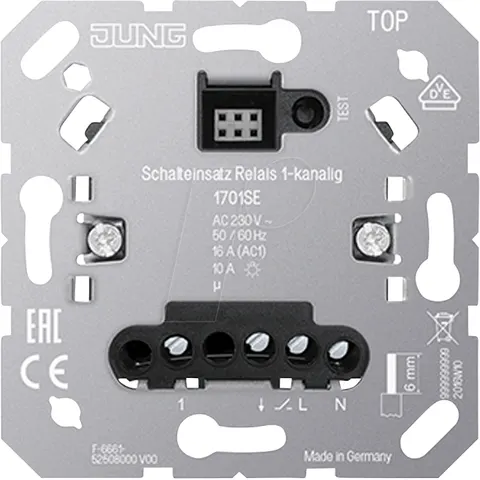 JUNG JG 1701SE - Switching insert relay, 1-channel – image 1
