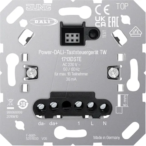 JUNG JG 1713DSTE - DALI pushbutton control – image 1