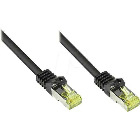 Good Connections Patchkabel m. Cat.7 Rohk. schwarz 15m – Bild 1
