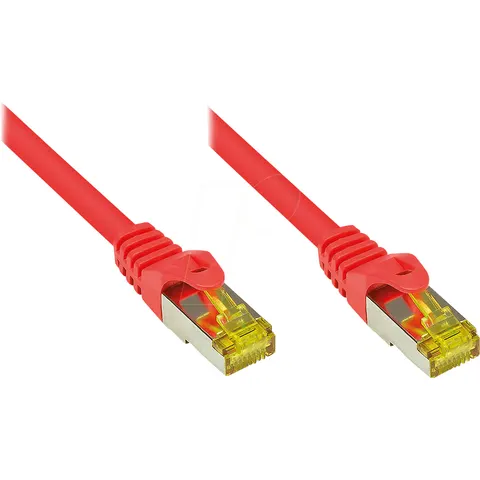 Good Connections Patchkabel m. Cat.7 Rohkabel rot 1m – Bild 1
