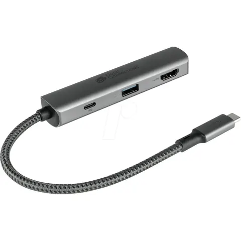 Good Connections USB-C-Hub (3-Port) anthrazit – Bild 1