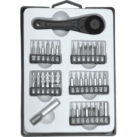DONAU MBS40 - Mini bit ratchet set, 37 pieces – image 1