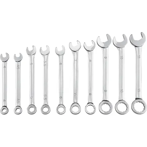 DONAU 940 - Combination spanner set, 4 - 11 AF, 10 pieces – image 1