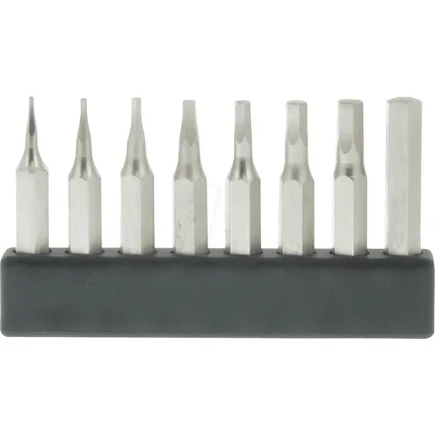 DONAU MBS63 - 4-mm mini bit set, hexagon, 8 pieces – image 1