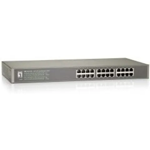 LevelOne SWITCH NO GESTION 24 PUERTOS 10/100 RACK 19quot – imagen 1
