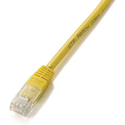 CAT5e UTP kabel 3 meter koper Geel – afbeelding 1