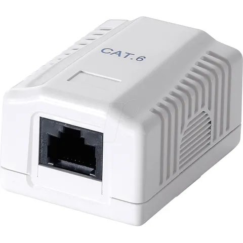 EQUIP 235211 - 1-Port Cat.6 Surface Mounted Box – image 1