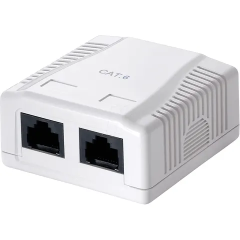 EQUIP 235212 - 2-Port Cat.6 Surface Mounted Box – image 1