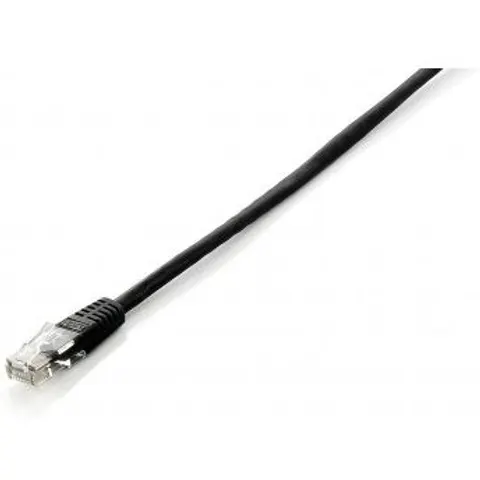 Cable Red RJ45 U/UTP Cat.6 Negro (25cm) - EQUIP – imagen 1