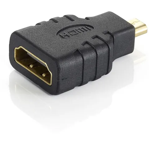 Adaptador Micro-HDMI Enchufe (D) Macho -> HDMI (A) Hembra - EQUIP – imagen 1