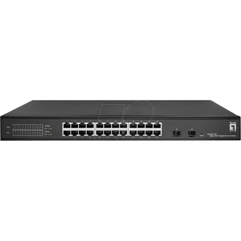 LEVELONE GES2126 - Switch, 26 puertos, Gigabit Ethernet, SFP – imagen 1