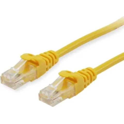 Equip Cat.6A U/UTP Patchkabel, 0.5m, Gelb – Bild 1