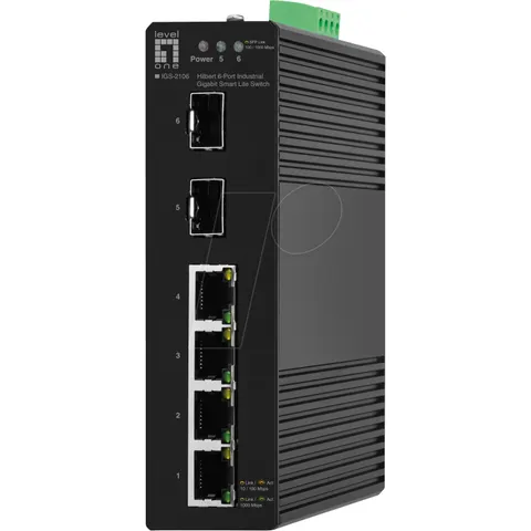 LEVELONE IGS2106 - Switch, 6-port, Gigabit Ethernet, SFP – image 1