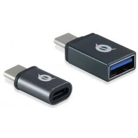 CONCEPTRONIC Adapter USB-C->-A/Micro-B 2Stk 480Mbs OTG gr – Bild 1