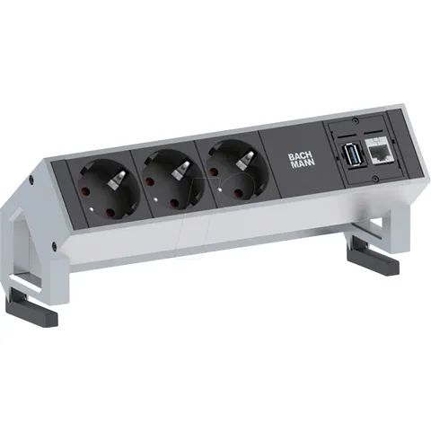 BACHMANN DESK2 3x CEE7/3 1x CAT6A 1x USB – afbeelding 1