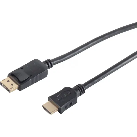 S-IMPULS DisplayPort 1.2 Adapterkabel HDMI-A 4K 1m – Bild 1