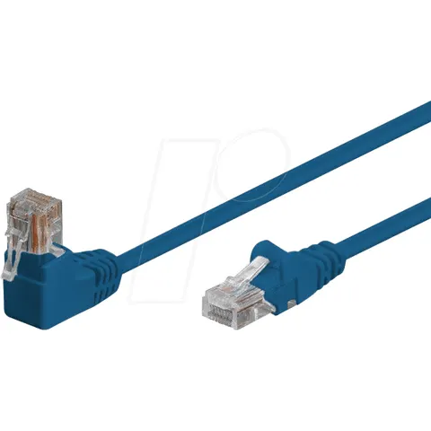 Shiverpeaks Patchkab cat6 S/FTP PIMF Winkel-gerade blau 2m – Bild 1