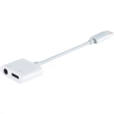 shiverpeaks BASIC-S Adapter, USB-C - 3,5 Klinke + USB-C – Bild 1
