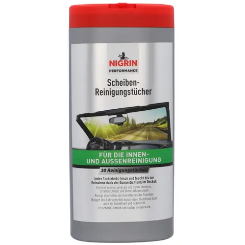 NIGRIN Scheiben-Reinigungstücher, Spenderbox – Bild 1