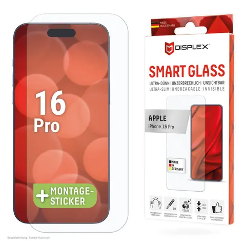 DISPLEX Smart Glass Apple iPhone 16 Pro – Transparent – Bild 1