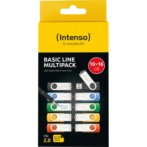 Intenso Basic Line Multipack USB-Sticks 10 x 16 GB – Bild 1