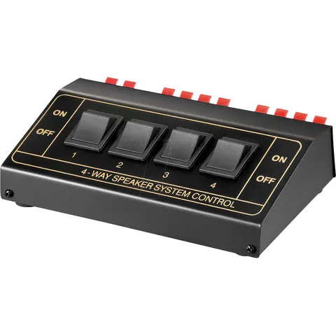 GOOBAY 11934 - Loudspeaker switch box 4-fold – image 1