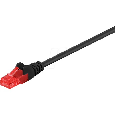 Cable de Red RJ45 UTP CAT6 Negro (2 mts) - GOOBAY – imagen 1