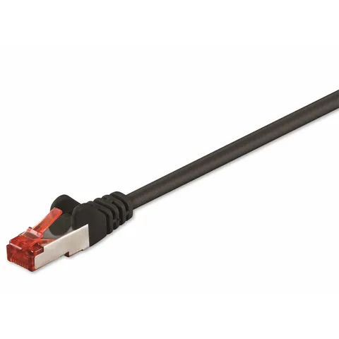 Goobay 5m CAT 6 Patchkabel, S/FTP (PiMF), schwarz – Bild 1