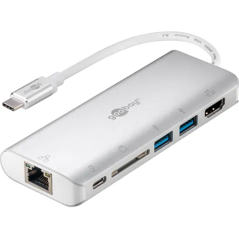 GOOBAY 76788 - USB-C Multiport-Dock, 2xUSB 3.0, SD, HDMI – image 1
