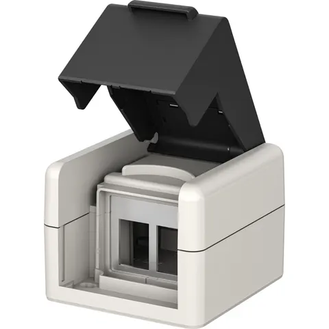 GOOBAY 79169 - Surface-mounted box 2x Keystone module, outdoor, unassembled – image 1