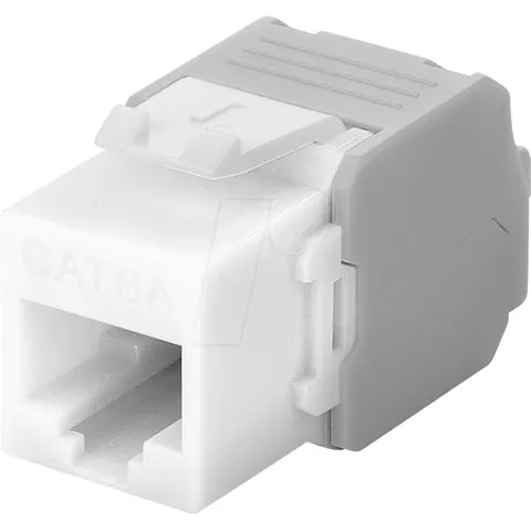 CAT6a Keystone RJ45 unshielded wit - Netwerkkabel - Computerkabel - Kabel – afbeelding 1