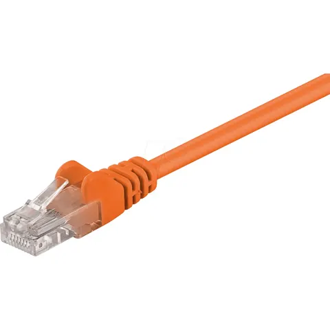 Mercodan CAT5E Netwerkkabel - RJ45 - Oranje - 5 m – afbeelding 1