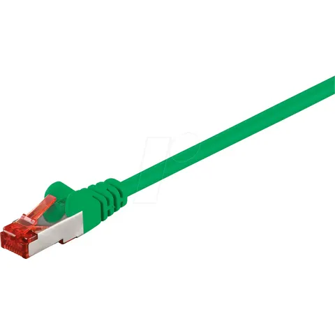 Goobay 3m CAT 6 Patchkabel, S/FTP (PiMF), Grün – Bild 1