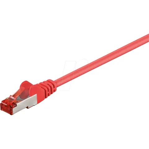 Goobay 5m CAT 6 Patchkabel, S/FTP (PiMF), Rot – Bild 1