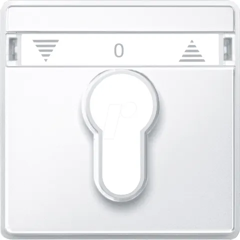 MERTEN 348219 - Central plate for shutter button/locking switch inserts, polar w – image 1