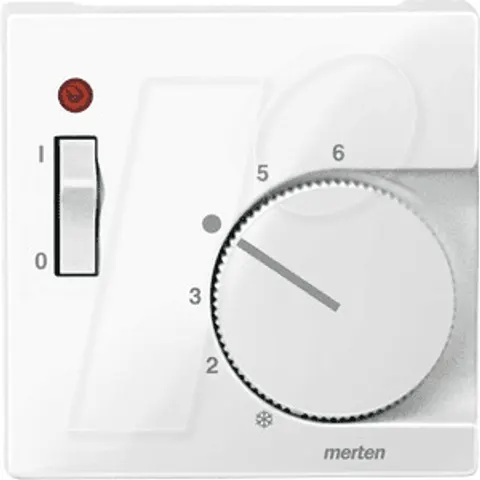 MERTEN EL SM 534819 - Central plate for room temperature controller insert with switch – image 1