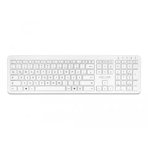 DELOCK 12014 - Wireless Keyboard, USB, white – image 1
