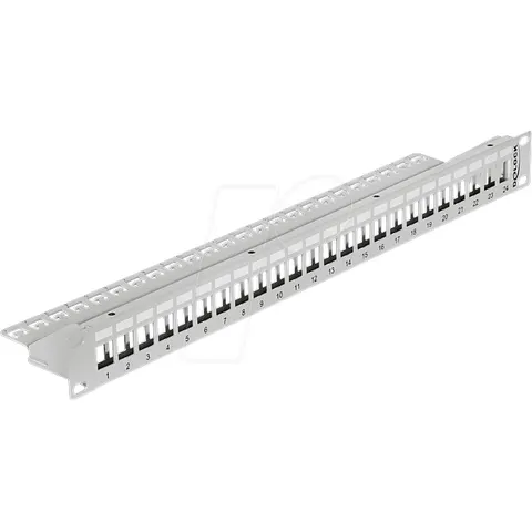 "DELOCK 43302 - Delock 48 cm 19"" Keystone patch panel 24 port" – image 1