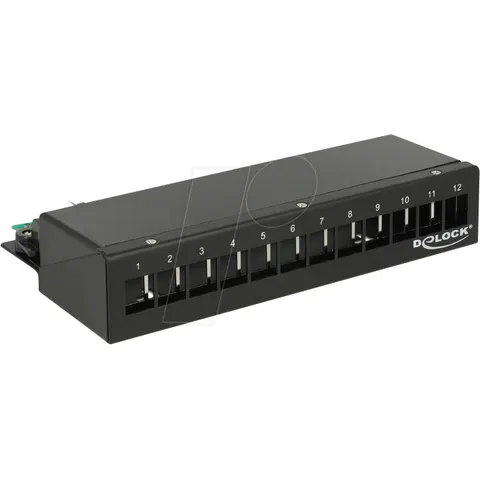 DELOCK 43339 - Keystone Patchpanel 12 Port – image 1