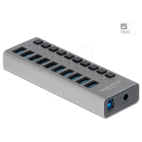 Delock Hub - 10 x SuperSpeed USB 3.0 - Desktop – Bild 1