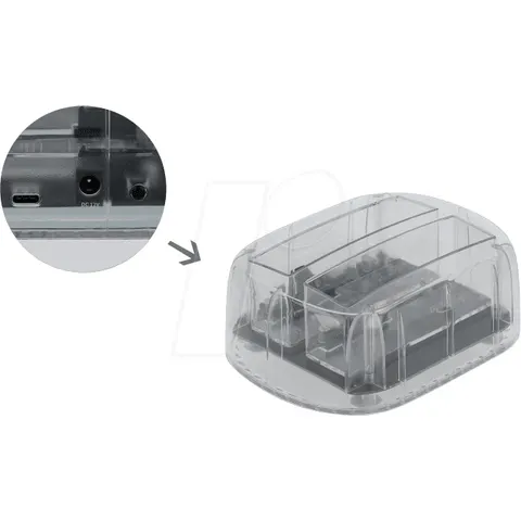 Delock USB Type-C™ Docking Station for 2 x SATA HDD / SSD transparent – afbeelding 1