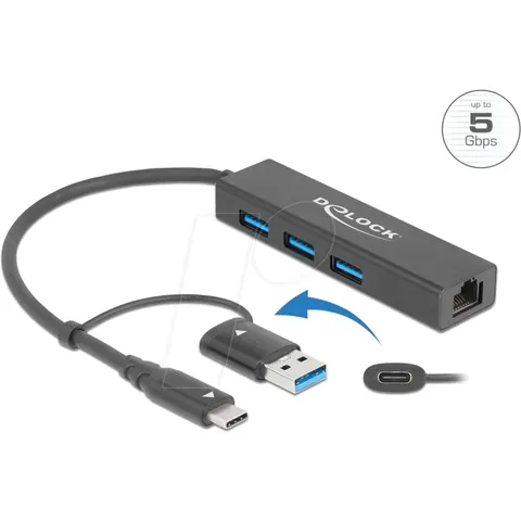 DeLOCK 64149 laptop dock/port replicator – Bild 1