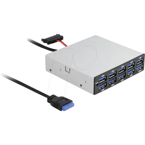 "DELOCK 64208 - Front Panel 3.5"" 10x USB 3.0 Type-A" – image 1