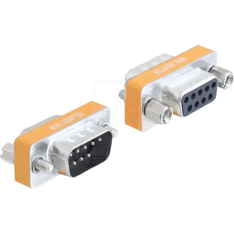 Delock - Sub-D 9 Nullmodem Gender changer – afbeelding 1
