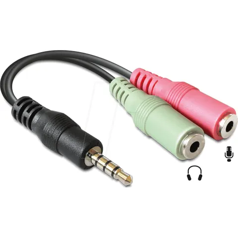 DeLOCK 3.5mm/2 x 3.5mm audio cable – Bild 1
